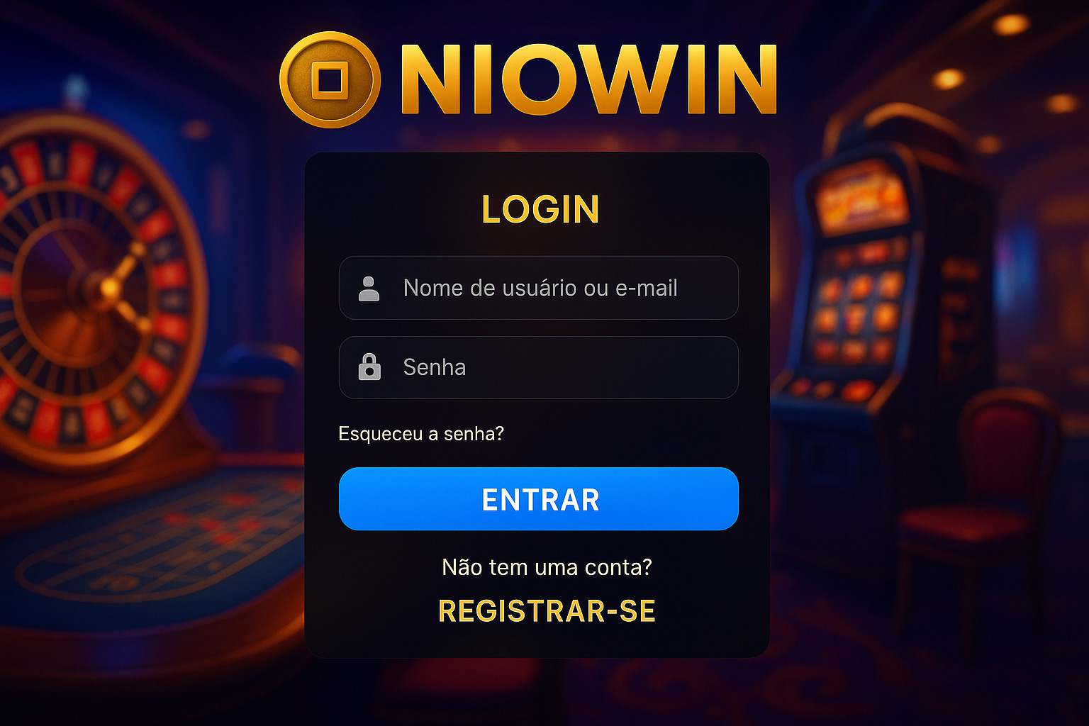 Não Perca tempo, o rRgistro na site NIOWIN